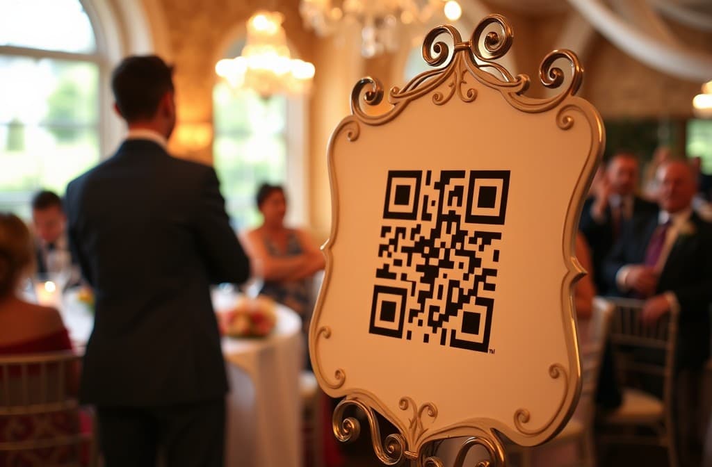 QR code for easy wedding photo sharing