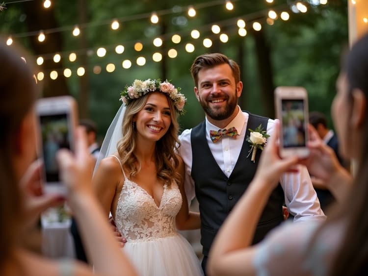 Step 3: Guests easily upload their wedding photos